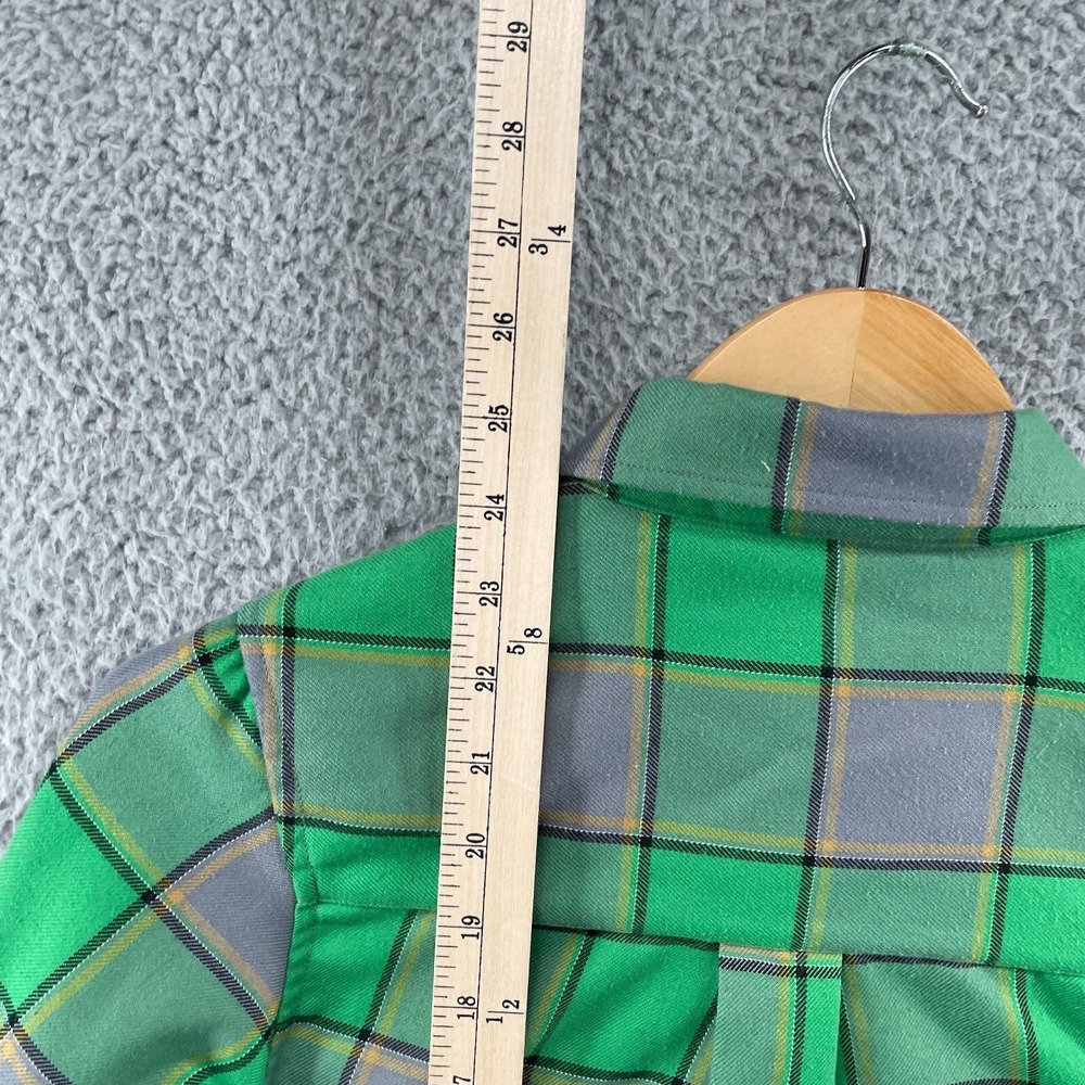 Dixxon Flannel Company Shirt Womens S Plaid Green Gray The Auld Pub Long Sleeve - Picture 12 of 15